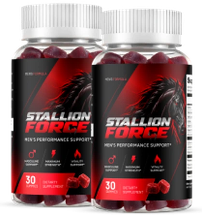 Two Stallion Force gummy bottles