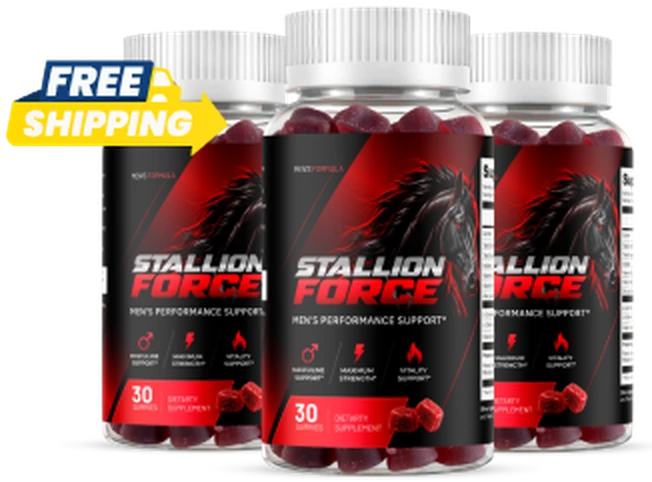 Three Stallion Force gummy bottles